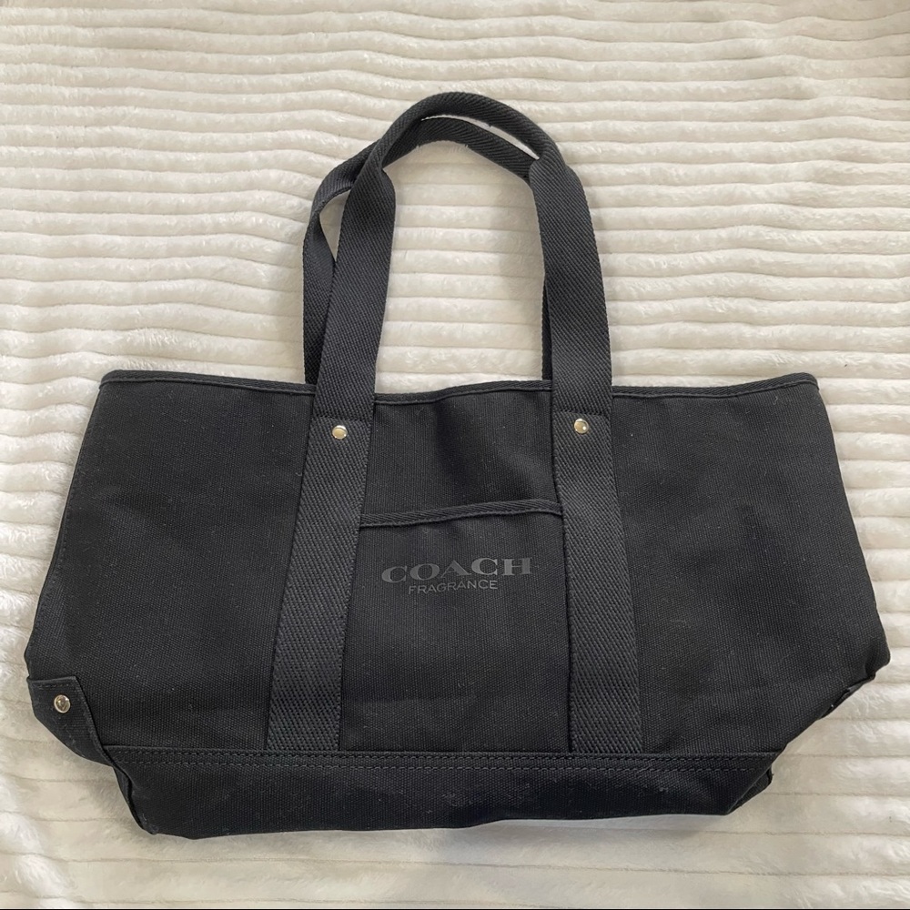 LIKE NEW Coach Canvas Tote Bag in Black